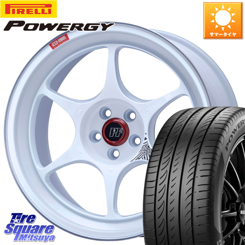 ENKEI エンケイ PerformanceLine PF06 ホイール 18インチ 18 X 9.0J(EVO10 CZ4A) +28 5穴 114.3 ピレリ POWERGY パワジー サマータイヤ 245/40R18 CZ4Aランエボ10ブレンボキャリパー対応