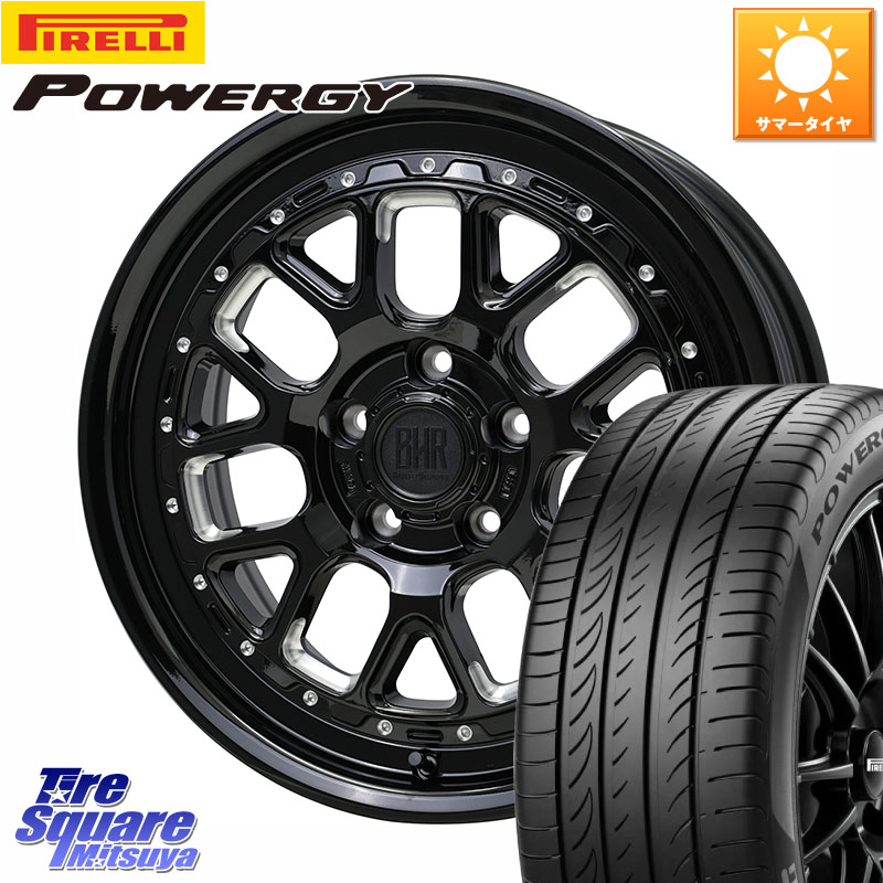HotStuff BARKLEY HARDROCK HURON ハードロック ヒューロン ホイール 16インチ 16 X 7.0J +38 5穴 114.3 ピレリ POWERGY パワジー サマータイヤ 205/60R16 90系ノア ヴォクシー プリウスアルファ RP6～8ステップワゴン