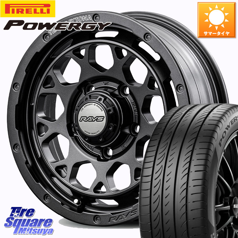ピレリ POWERGY パワジー サマータイヤ 215/65R16RAYS TEAM DAYTONA M9+ Spec M ホイール 16インチ 16X5.5J 20 5穴 139.7 ジムニー専用(要オーバーフェンダー等) AZオフロード カスタムサイズ｜タイヤスクエアミツヤ