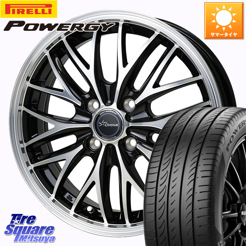 ピレリ POWERGY パワジー サマータイヤ 205/45R16HotStuff Chronus CH-113 CH113 クロノス ホイール 16インチ 16X6.0J 45 4穴 100｜タイヤスクエアミツヤ
