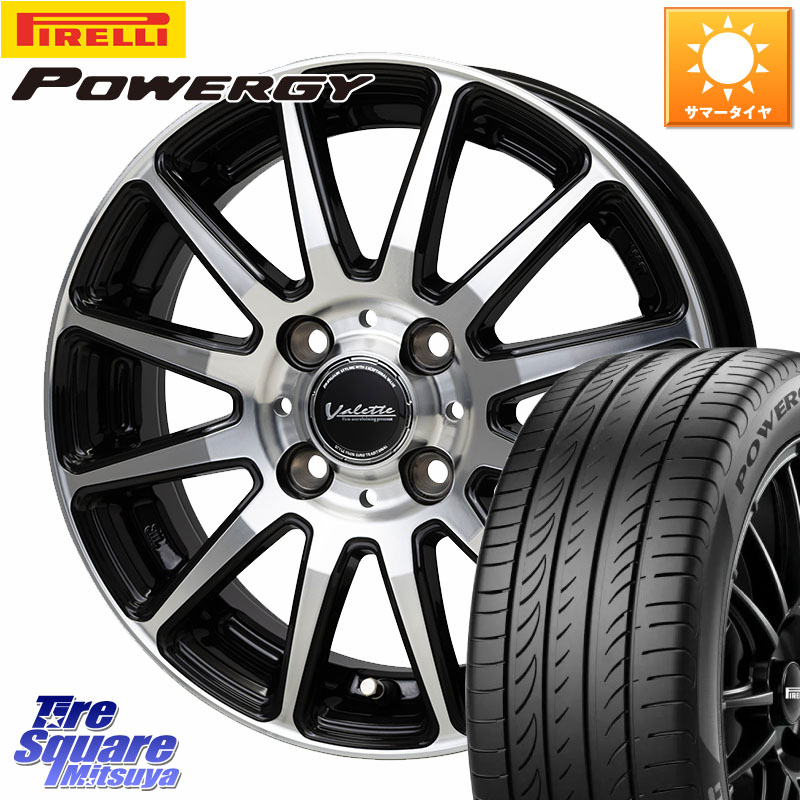 HotStuff Valette GLITTER 在庫● グリッター ホイール 15インチ 15 X 4.5J +45 4穴 100 ピレリ POWERGY パワジー サマータイヤ 165/55R15 N-BOX デリカミニ2WD タント スペーシア サクラ