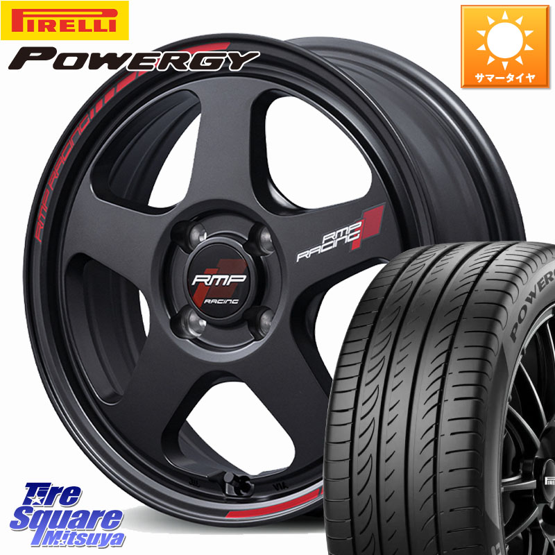 MANARAY MID RMP RACING TR50 ホイール 16インチ レーシング 16 X 7.0J +35 4穴 100 ピレリ POWERGY パワジー サマータイヤ 205/45R16