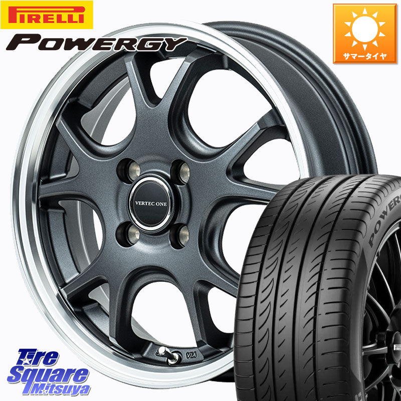 ピレリ POWERGY パワジー サマータイヤ 165/55R15MANARAY MID VERTEC ONE EXE5 Vselection ホイール 15インチ 15X4.5J 45 4穴 100 N-BOX デリカミニ2WD タント スペーシア サクラ R1 R2 ルークス ROOX 日産 デイズ デイズルークス 日産 コペン N-ONE N ONE エヌワン｜タイヤスクエアミツヤ