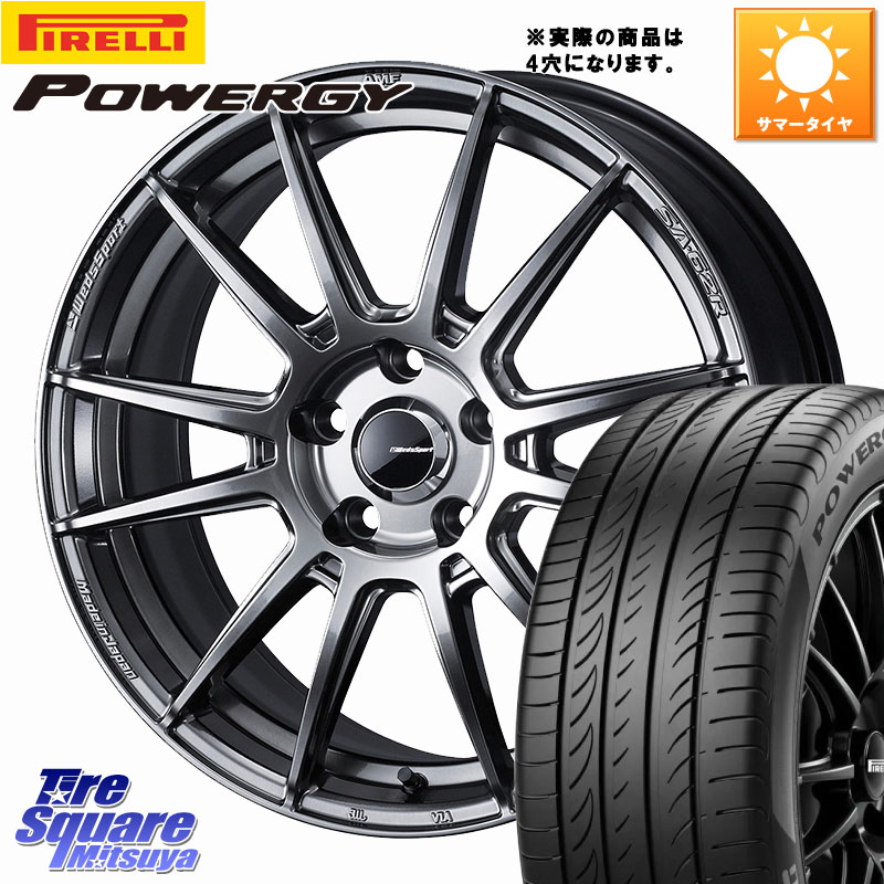 WEDS WedsSport SA-62R ホイール 15インチ 15 X 6.0J +38 4穴 100 ピレリ POWERGY パワジー サマータイヤ 185/60R15 アクア ヤリス 130系ヴィッツ