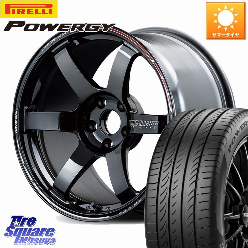 ピレリ POWERGY パワジー サマータイヤ 215/55R17RAYS 【欠品次回3~4月】 TE37 SAGA S-plus TIME ATTACK EDITION VOLK RACING 鍛造 ホイール 17インチ 17X8.0J 39 5穴 114.3 アコード|タイヤスクエアミツヤ