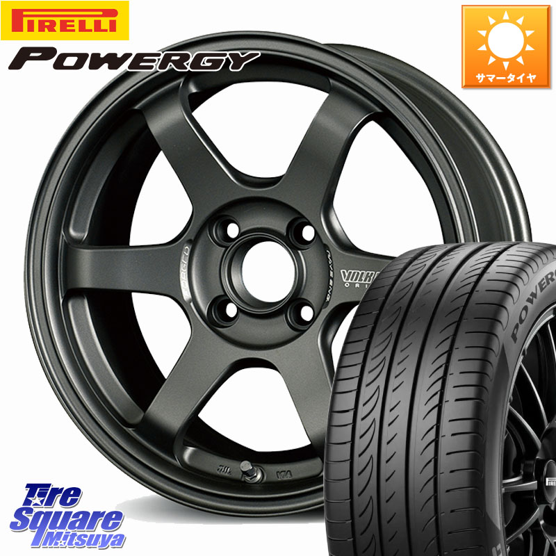 RAYS 【欠品次回10~11月】 TE37 SONIC CLUB RACER・VITZ/YARIS専用 VOLK RACING 鍛造 ホイール 15インチ 15 X 7.0J +48 4穴 100 ピレリ POWERGY パワジー サマータイヤ 195/55R15 ヤリス