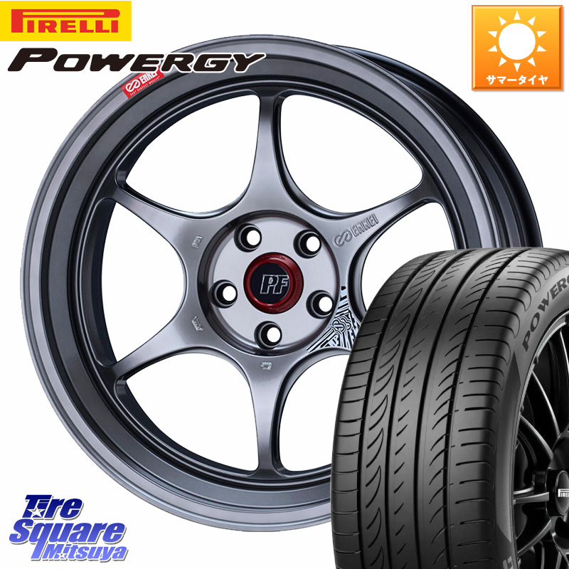 ピレリ POWERGY パワジー サマータイヤ 235/60R18ENKEI エンケイ PerformanceLine PF06 シルバー ホイール 18インチ 18X8.5J 34 5穴 114.3 アウトランダーPHEV｜タイヤスクエアミツヤ
