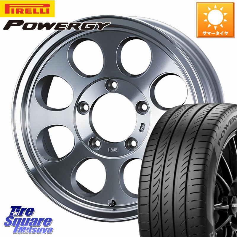 WEDS JIMLINE TYPE2 POL ※インセット-5 ホイール 16インチ ジムライン 16 X 6.0J +0 5穴 139.7 ピレリ POWERGY パワジー サマータイヤ 215/65R16 ジムニー専用(要オーバーフェンダー等) ジムニ－シエラ・ノマド(カスタム)
