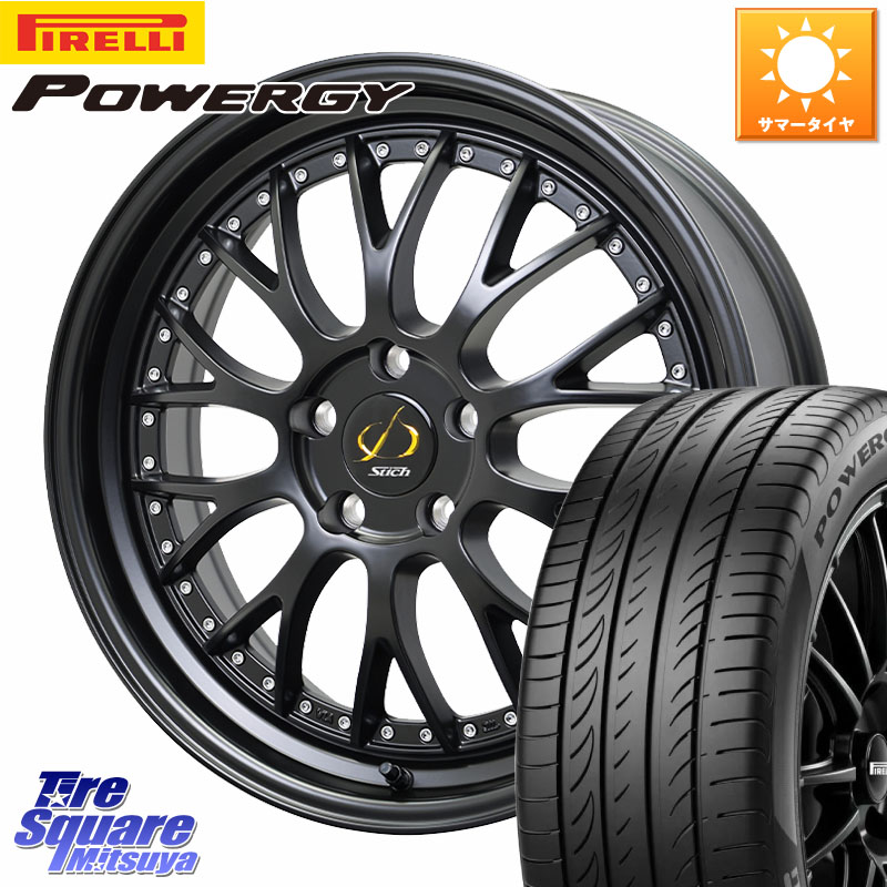 HotStuff Stich Mesh NR シュティッヒ メッシュ NR ホイール 18インチ 18 X 8.0J(M14B) +42 5穴 114.3 ピレリ POWERGY パワジー サマータイヤ 235/45R18 レクサスIS 30系後期