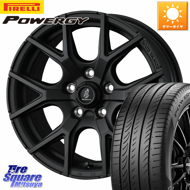WEDS 【欠品次回05月中旬】 マッドヴァンス MUDVANCE SD ホイール 18インチ 18 X 7.5J +35 5穴 114.3 ピレリ POWERGY パワジー サマータイヤ 225/45R18