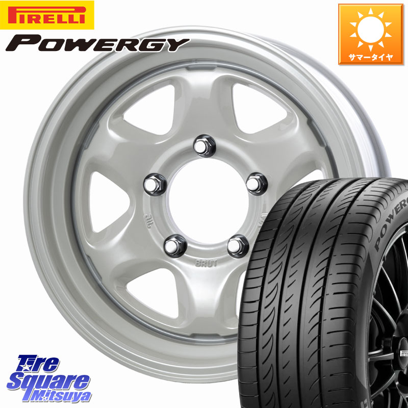 BRUT ブルート BR-44 BR44 ホイール 16インチ 16 X 6.5J +0 5穴 139.7 ピレリ POWERGY パワジー サマータイヤ 215/65R16 ジムニー専用(要オーバーフェンダー等) ジムニ－シエラ・ノマド(カスタム) 90,145円