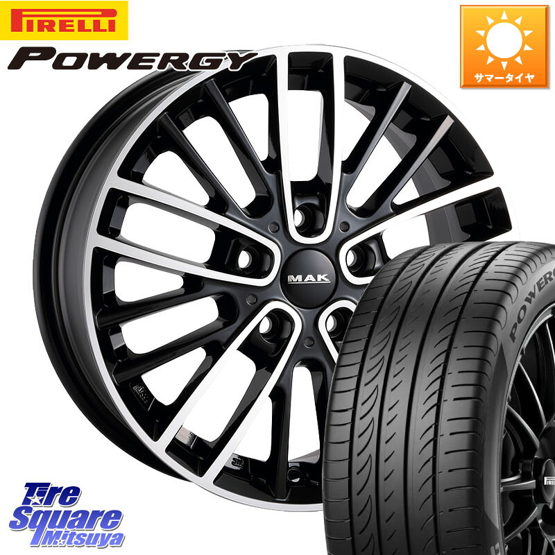 ピレリ POWERGY パワジー サマータイヤ 205/55R16阿部商会 MAK CHELSE ホイール 16インチ 16X7.0J(MINI F54) 52 5穴 112 MINI ミニ クラブマン F54|タイヤスクエアミツヤ