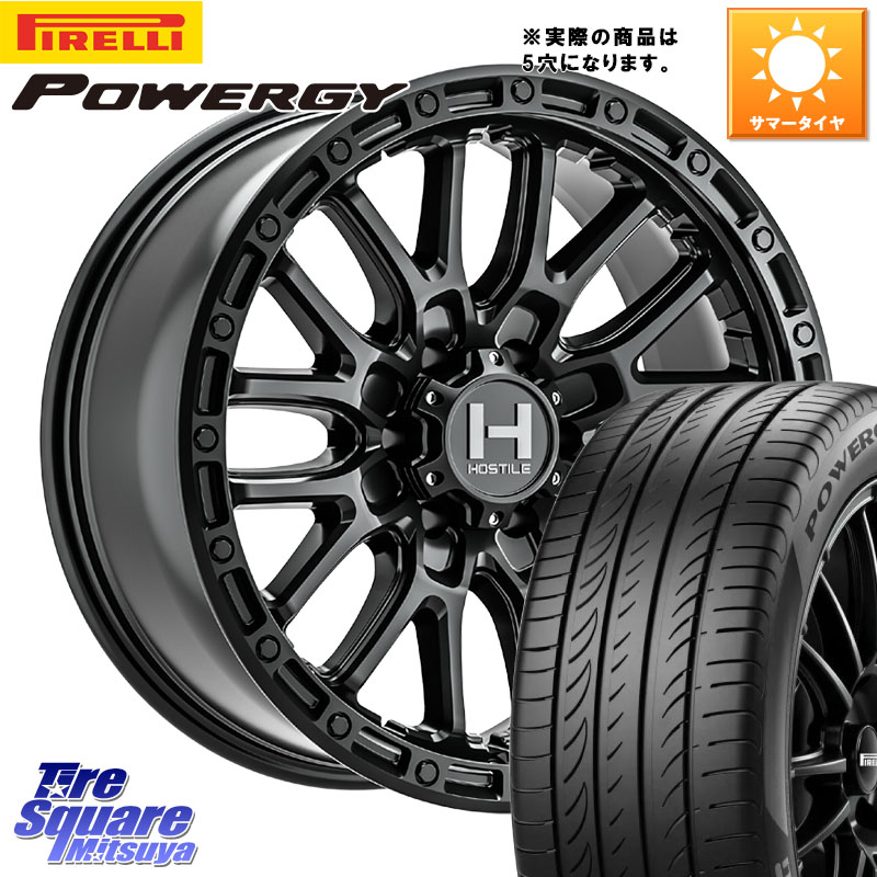 HOSTILE H135 RIDGE CREST JP SPEC ホイール 17インチ◇参考画像 17 X 8.0J +38 5穴 114.3 ピレリ POWERGY パワジー サマータイヤ 215/60R17 20系アルファード