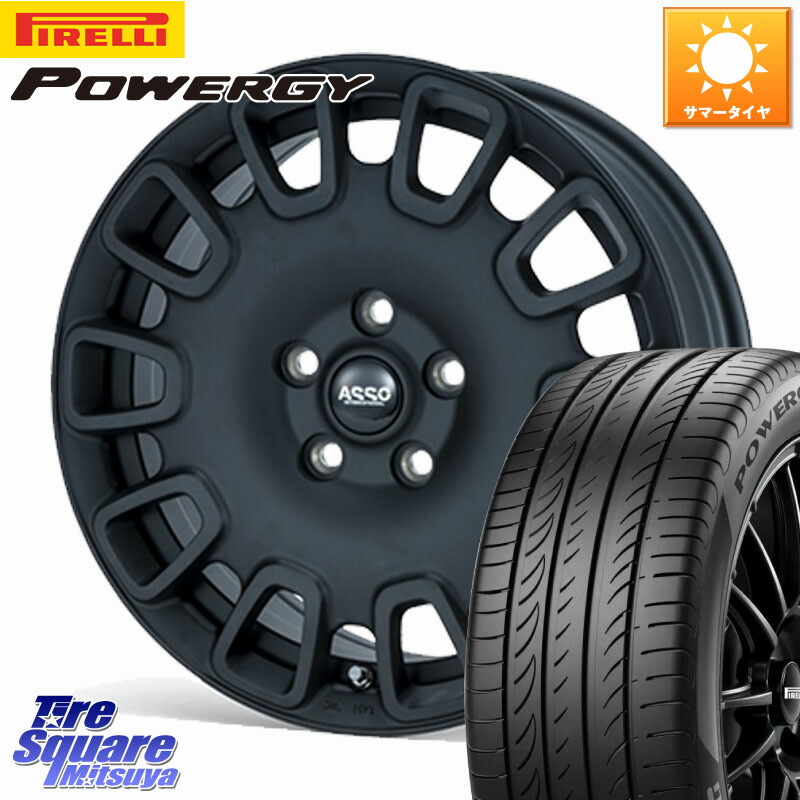 ピレリ POWERGY パワジー サマータイヤ 205/60R16ASSO Partire10°専用ボルト付属 ホイール 16インチ 16X6.5J(CITROEN BERLINGO YH01) 45 5穴 108 シトロエン ベルランゴ K9CYH01系 フィアット ドブロ Doblo|タイヤスクエアミツヤ