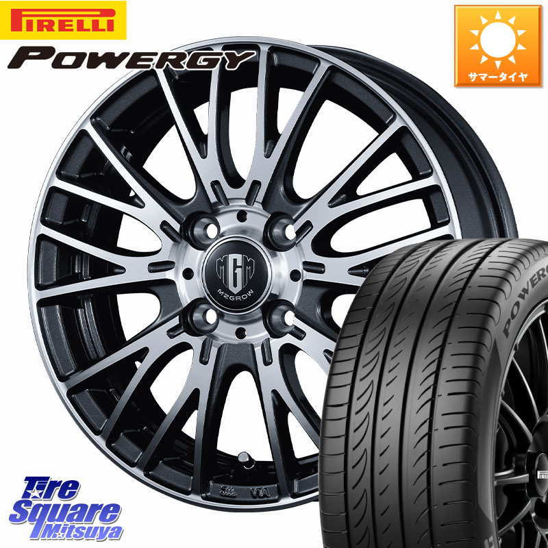 ピレリ POWERGY パワジー サマータイヤ 185/65R15KOSEI MZ-GROW VM25R ホイール 15インチ 15X5.5J 42 4穴 100 アクアクロスオーバー FITクロスター ノート NOTE 日産 アクア イスト ist カローラフィールダー|タイヤスクエアミツヤ