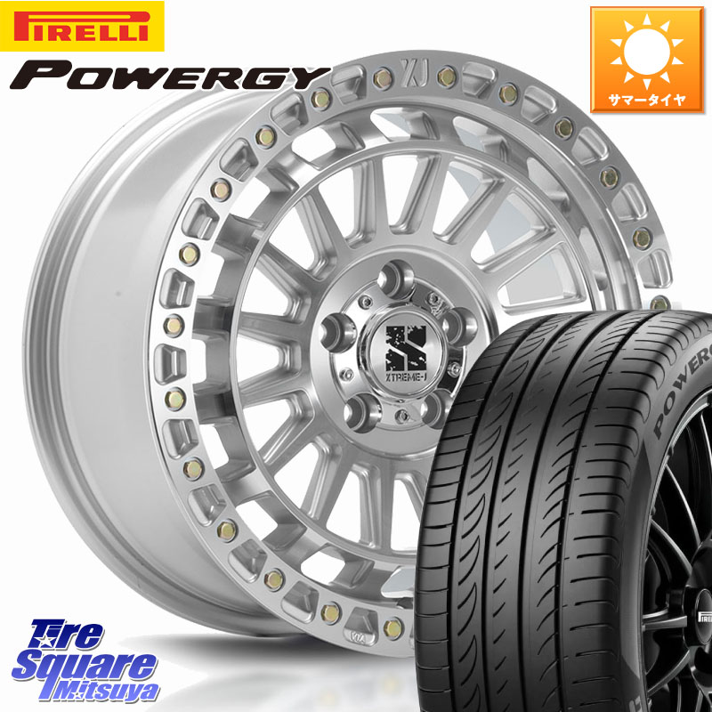 MLJ XJ08 XTREME-J ホイール 17インチ 17 X 7.5J +42 5穴 114.3 ピレリ POWERGY パワジー サマータイヤ 225/55R17