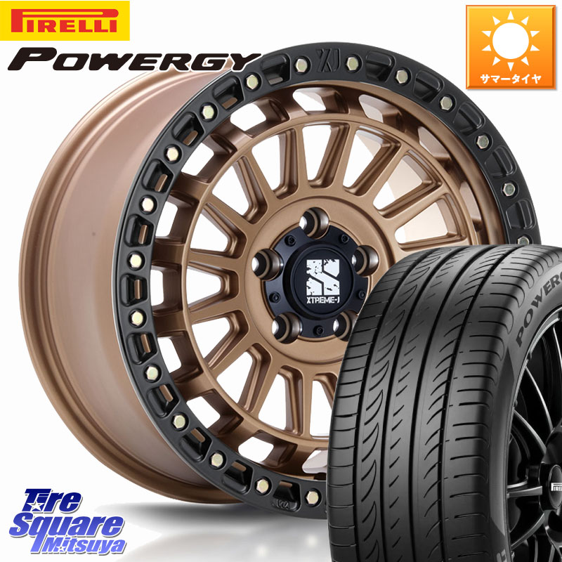 MLJ XJ08 XTREME-J ホイール 17インチ 17 X 7.5J +42 5穴 114.3 ピレリ POWERGY パワジー サマータイヤ 225/55R17