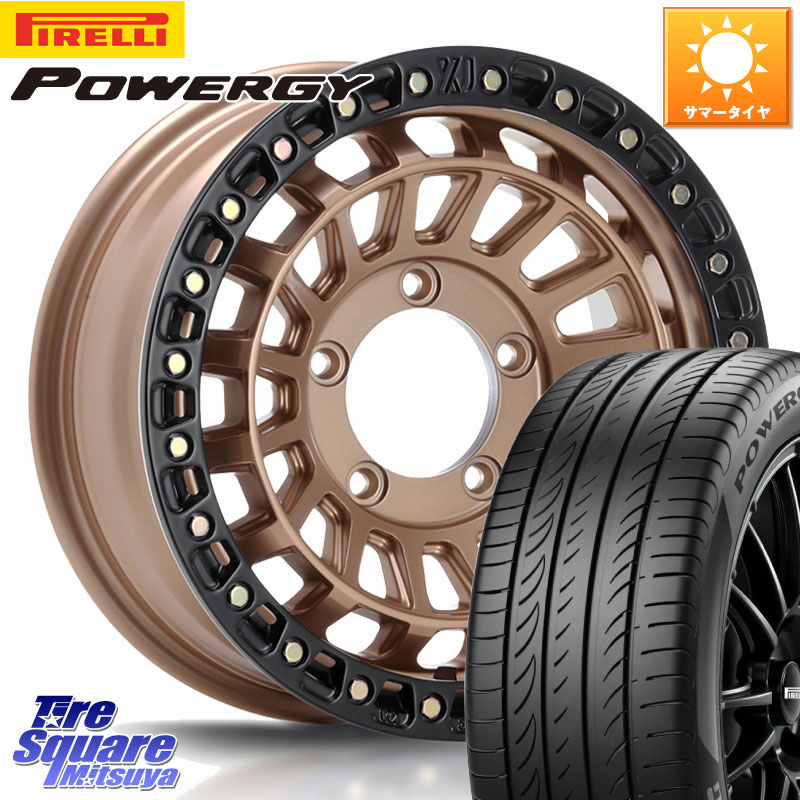 MLJ XJ08 XTREME-J ホイール 16インチ 16 X 5.5J +20 5穴 139.7 ピレリ POWERGY パワジー サマータイヤ 215/65R16 ジムニー専用(要オーバーフェンダー等)