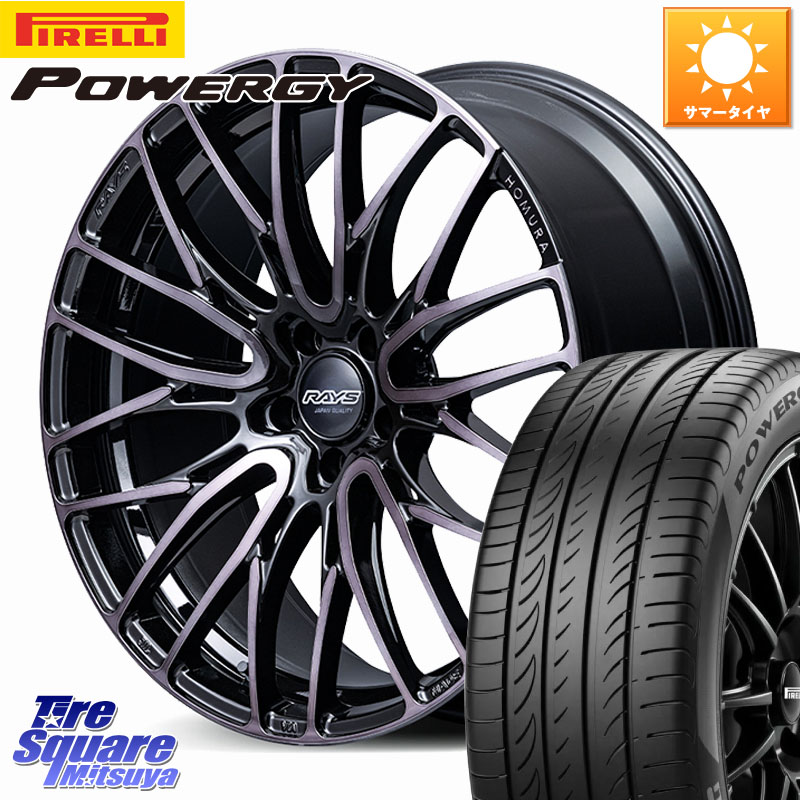 RAYS 【欠品次回要問合せ】 HOMURA 2x10BD BLACK CLEAR EDITION ホイール 19インチ 19 X 8.5J +38 5穴 114.3 ピレリ POWERGY パワジー サマータイヤ 245/45R19 30系アルファード 30系ヴェルファイア 20系アルファード