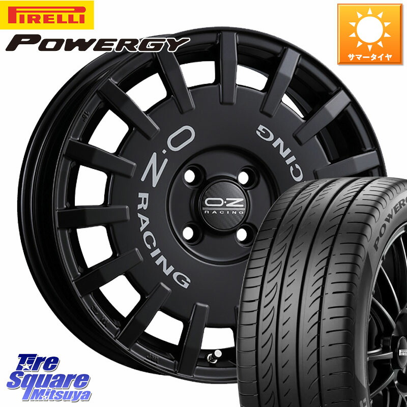 OZ Rally Racing ラリーレーシング ホイール 16インチ 16 X 6.5J +45 4穴 100 ピレリ POWERGY パワジー サマータイヤ 205/55R16 E13オーラ