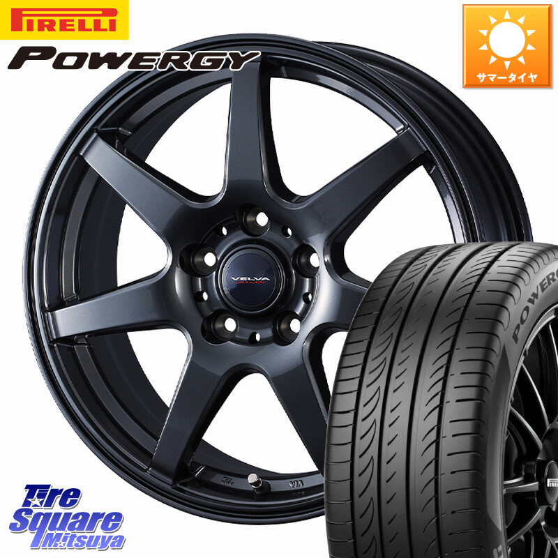 ピレリ POWERGY パワジー サマータイヤ 225/40R19WEDS VELVA WONDER ヴェルヴァワンダー ホイール 19インチ 19X7.5J 48 5穴 114.3 90系ノア/ヴォクシー 60系プリウス ヤリスクロス CX-3 レヴォーグ P15キックス RC系オデッセイ前期 ジューク JUKE 日産 セレナ SERENA|タイヤスクエアミツヤ