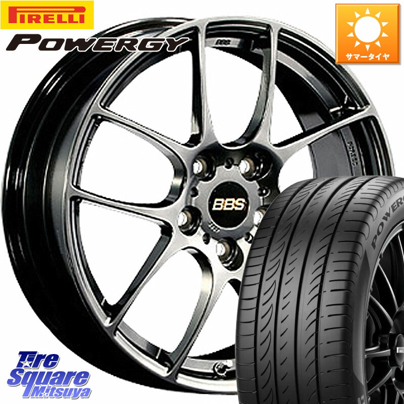 BBS RF 鍛造1ピース DB ホイール 17インチ 17 X 7.5J +45 5穴 114.3 ピレリ POWERGY パワジー サマータイヤ 215/60R17 C-HR 50系エスティマ RC系オデッセイ後期 CX-30 MX-30 20系アルファード