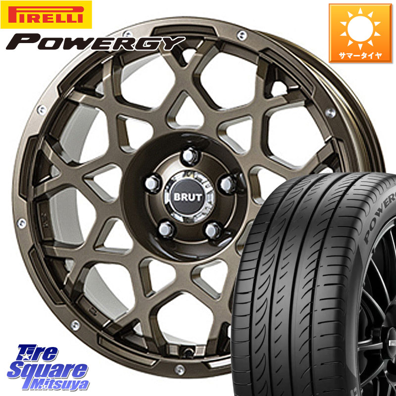 ピレリ POWERGY パワジー サマータイヤ 225/60R18BRUT ブルート BR-55 BR55 ホイール 18インチ 18X8.0J 40 5穴 114.3 50系RAV4 80系ハリアー T32エクストレイル CX-5 BT5レガシィアウトバック RAV4 50系 NX レクサス CX-5 CX5 MAZDA｜タイヤスクエアミツヤ 110,285円