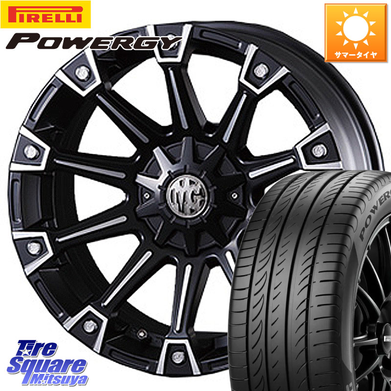 CRIMSON クリムソン MONSTER モンスター ホイール 16インチ 16 X 7.0J +35 5穴 114.3 ピレリ POWERGY パワジー サマータイヤ 225/55R16