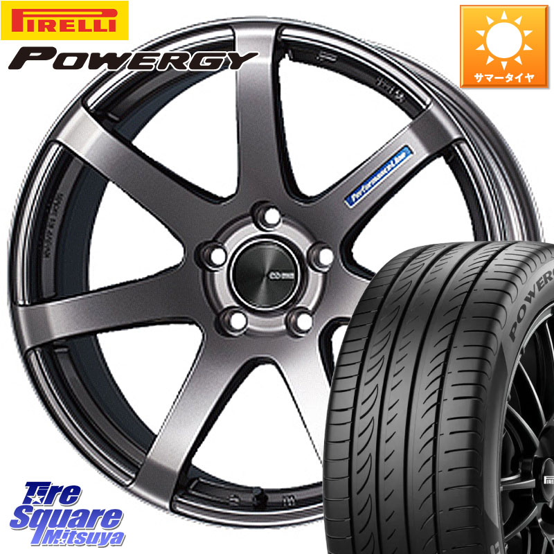 ENKEI エンケイ PerformanceLine PF07 DS ホイール 18 X 8.5J +45 5穴 114.3 ピレリ POWERGY パワジー サマータイヤ 245/45R18