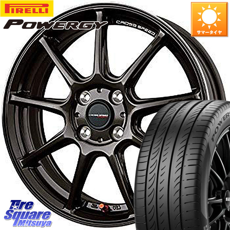 HotStuff クロススピード RS9 RS-9 軽量 ホイール 15インチ 15 X 5.5J +43 4穴 100 ピレリ POWERGY パワジー サマータイヤ 185/65R15 アクアクロスオーバー FITクロスター