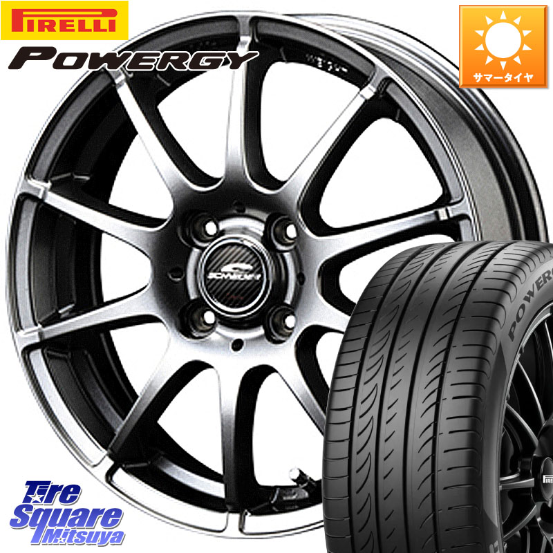 ピレリ POWERGY パワジー サマータイヤ 195/55R15MANARAY MID SCHNEIDER StaG スタッグ ホイール 15インチ 15X5.5J 50 4穴 100|タイヤスクエアミツヤ