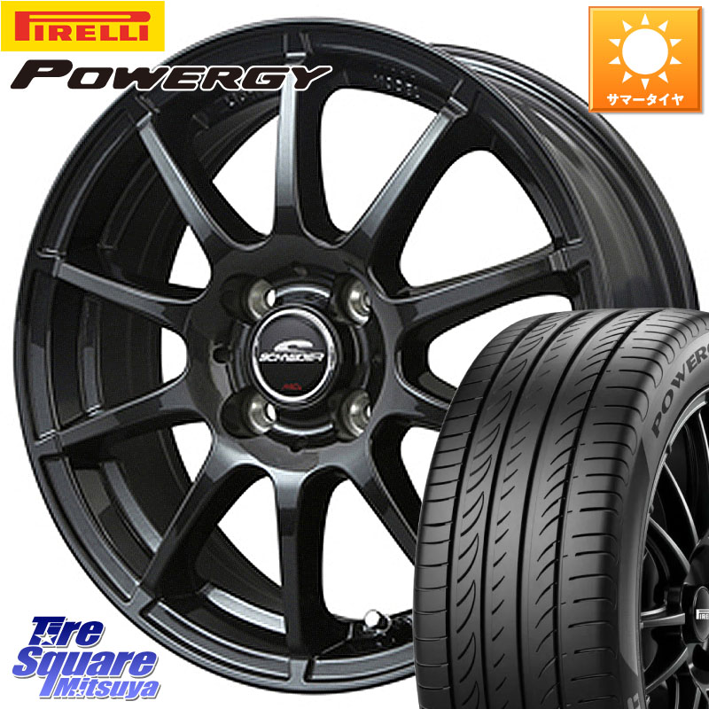 ピレリ POWERGY パワジー サマータイヤ 195/55R15MANARAY MID SCHNEIDER StaG スタッグ ガンメタ ホイール 15インチ 15X5.5J 50 4穴 100｜タイヤスクエアミツヤ