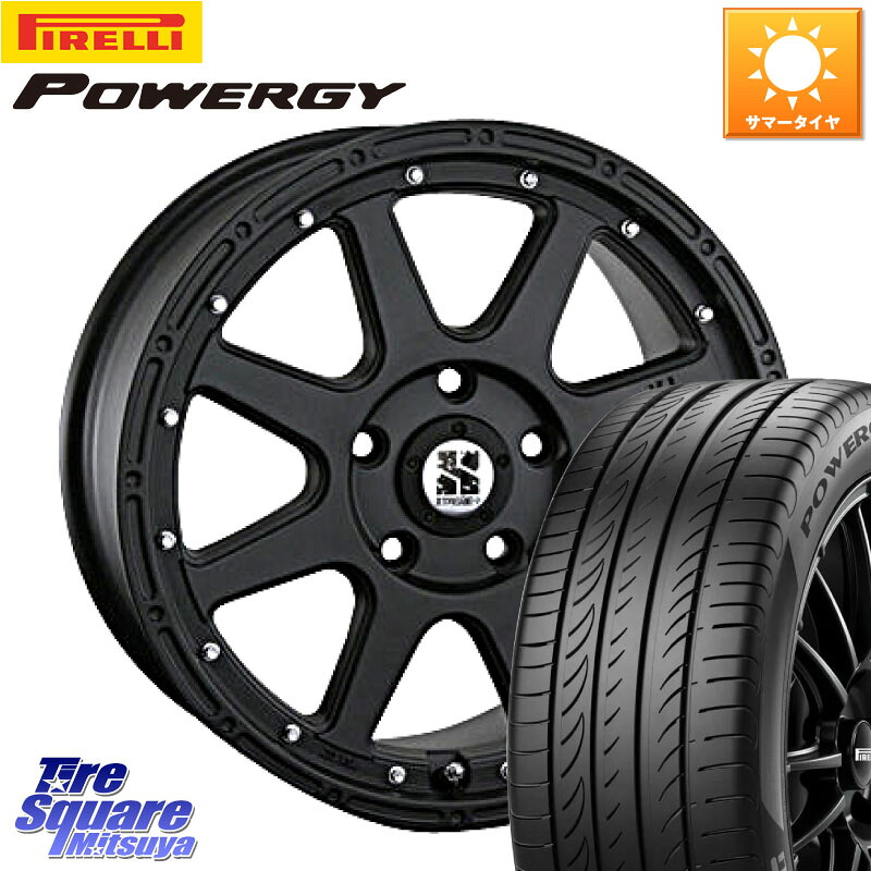 MLJ XTREME-J エクストリームJ ホイール 18インチ 18 X 8.0J +40 5穴 114.3 ピレリ POWERGY パワジー サマータイヤ 225/50R18 10系カローラクロス