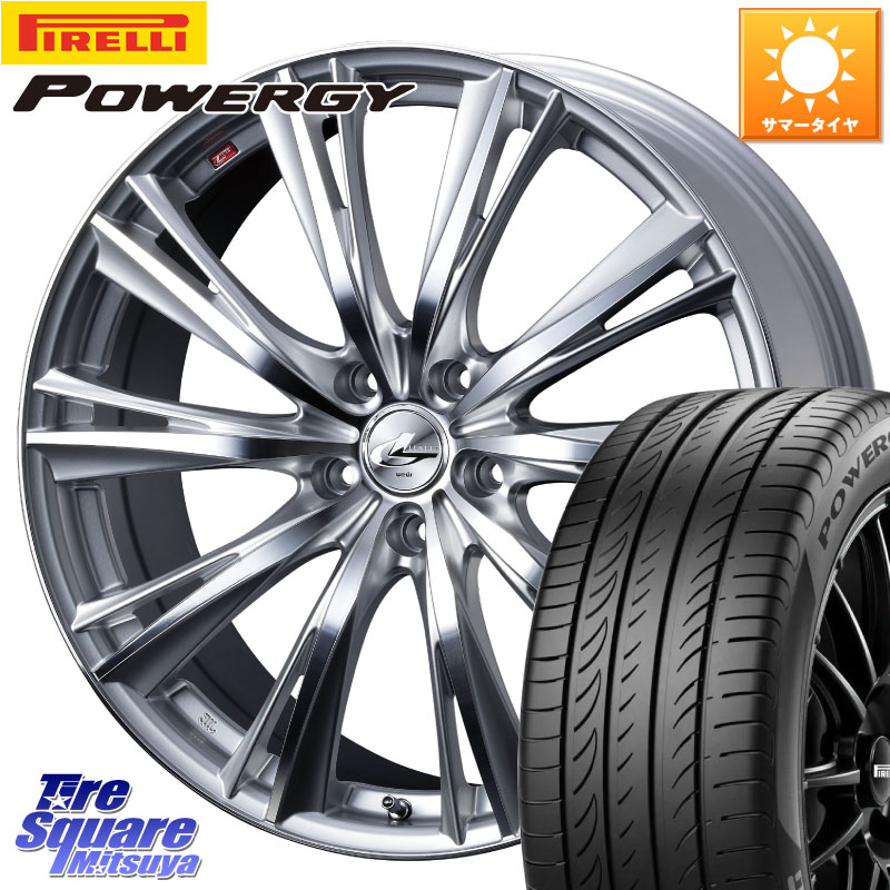 WEDS 33904 レオニス WX HSMC ウェッズ Leonis ホイール 18インチ 18 X 8.0J +42 5穴 114.3 ピレリ POWERGY パワジー サマータイヤ 225/45R18 プリウスアルファ リーフ
