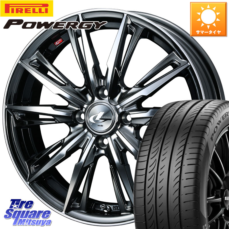 ピレリ POWERGY パワジー サマータイヤ 205/45R17WEDS LEONIS レオニス GX ウェッズ ホイール 17インチ 17X6.5J(ND5RC Brembo) 42 4穴 100 ロードスター オプションブレンボキャリパー対応(要ローダウン等)｜タイヤスクエアミツヤ