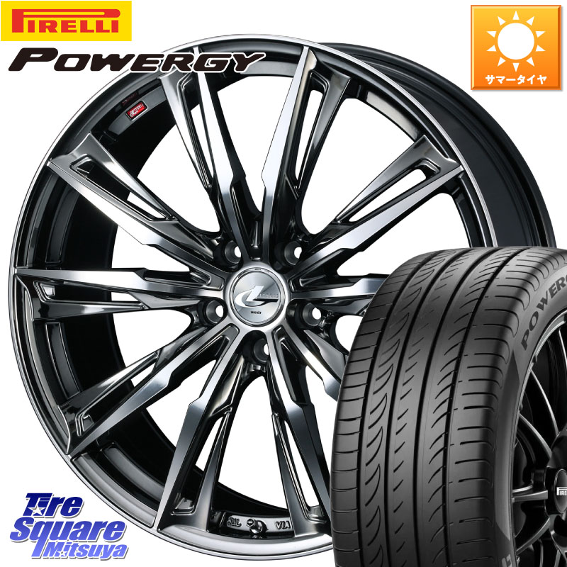 WEDS LEONIS レオニス GX ウェッズ ホイール 17インチ 17 X 7.0J +42 5穴 114.3 ピレリ POWERGY パワジー サマータイヤ 215/60R17 10系カローラクロス CX-30 MX-30 20系アルファード