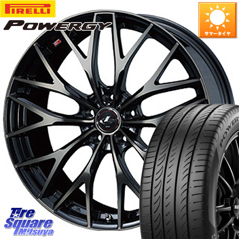 WEDS 37423 レオニス MX ウェッズ Leonis ホイール 17インチ 17 X 7.0J +47 5穴 100 ピレリ POWERGY パワジー サマータイヤ 215/50R17