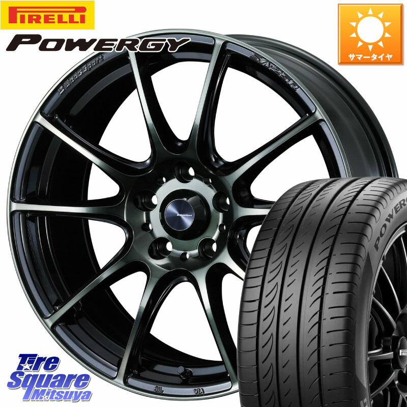 ピレリ POWERGY パワジー サマータイヤ 225/45R18WEDS WedsSport SA-25R SA25R ウェッズ スポーツ ホイール 18インチ 18X7.0J 47 5穴 114.3 RP6~8ステップワゴン CX-3 レヴォーグ P15キックス ZE1リーフ RC系オデッセイ前期 ジューク JUKE 日産 ティアナ 日産 エステ|タイヤスクエアミツヤ