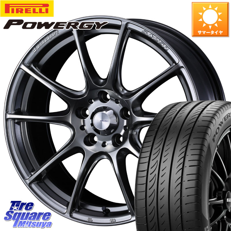 ピレリ POWERGY パワジー サマータイヤ 235/40R18WEDS WedsSport SA-25R SA25R ウェッズ スポーツ ホイール 18インチ 18X8.5J 50 5穴 114.3 FL系シビック シビック｜タイヤスクエアミツヤ