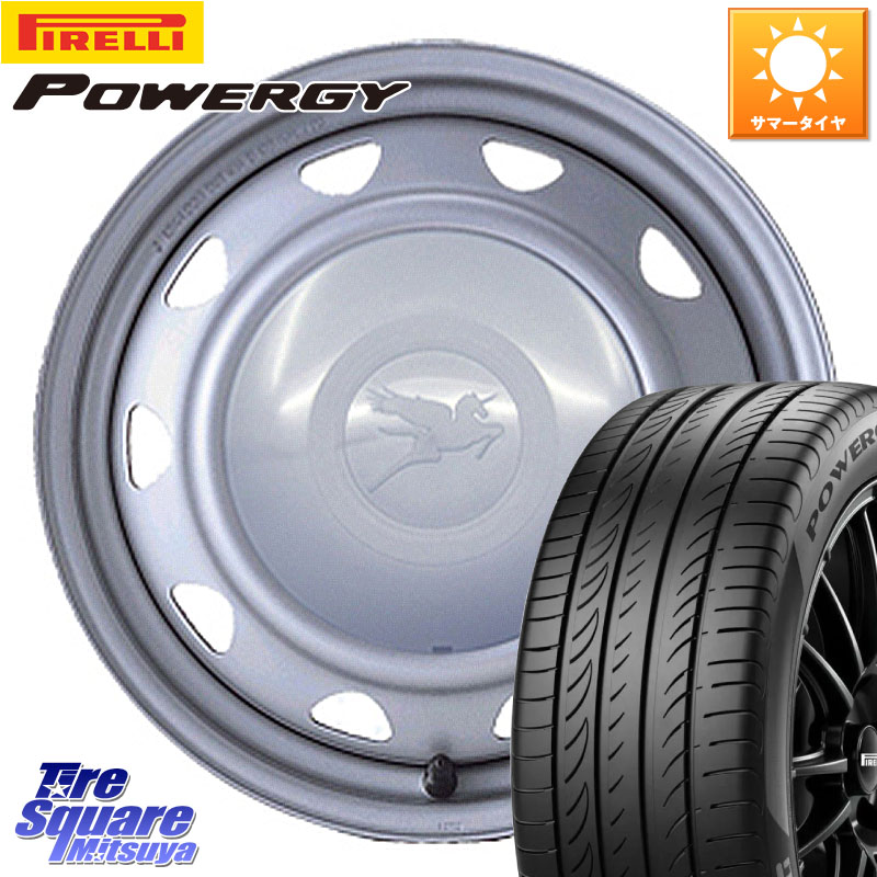 WEDS キャロウィン PS-554N スチールホイール 15インチ 15 X 5.5J +40 4穴 100 ピレリ POWERGY パワジー サマータイヤ 195/60R15 44,016円