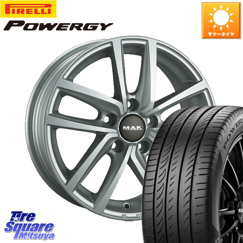 ピレリ POWERGY パワジー サマータイヤ 225/40R18阿部商会 MAK DRESDEN ホイール 18インチ 18X7.5J(VW GOLF7 AU) 51 5穴 112 フォルクスワーゲン ゴルフ7 フォルクスワーゲン ゴルフ7 GTI・R フォルクスワーゲン ゴルフ8 フォルクスワーゲン ゴルフ8GTI｜タイヤスクエアミツヤ