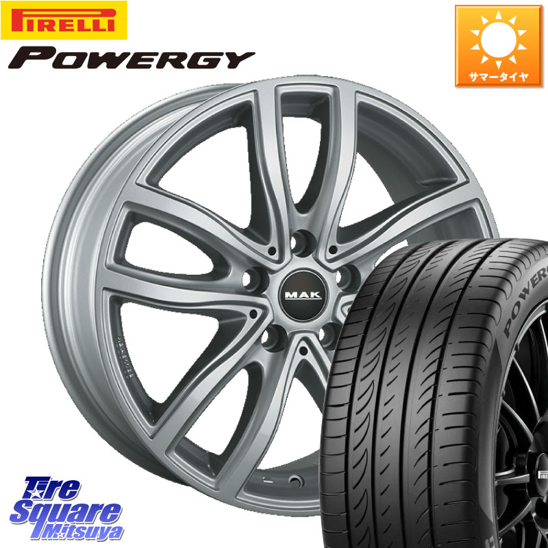 阿部商会 MAK FAHR ホイール 18インチ 18 X 8.0J(BMW G30 G31) +30 5穴 112 ピレリ POWERGY パワジー サマータイヤ 245/45R18 BMW 5シリーズ G30 G31