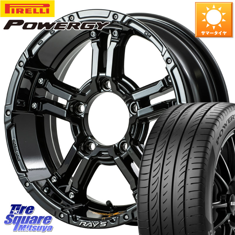 RAYS 【欠品次回4~5月】 TEAM DAYTONA デイトナ FDX-J collection ホイール 16インチ 16 X 5.5J +0 5穴 139.7 ピレリ POWERGY パワジー サマータイヤ 215/65R16 ジムニー専用(要オーバーフェンダー等)
