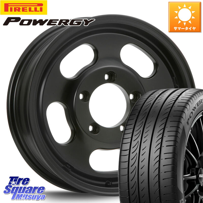 ピレリ POWERGY パワジー サマータイヤ 215/65R16MLJ XTREME-J D SLOT D-SLOT Dスロット サテンブラック ホイール 16インチ 16X5.5J 22 5穴 139.7 ジムニー専用(要オーバーフェンダー等) AZオフロード カスタムサイズ｜タイヤスクエアミツヤ
