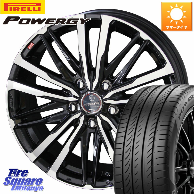 KYOHO SMACK CREST ホイール 4本 16インチ 16 X 6.5J +38 5穴 114.3 ピレリ POWERGY パワジー サマータイヤ 195/55R16