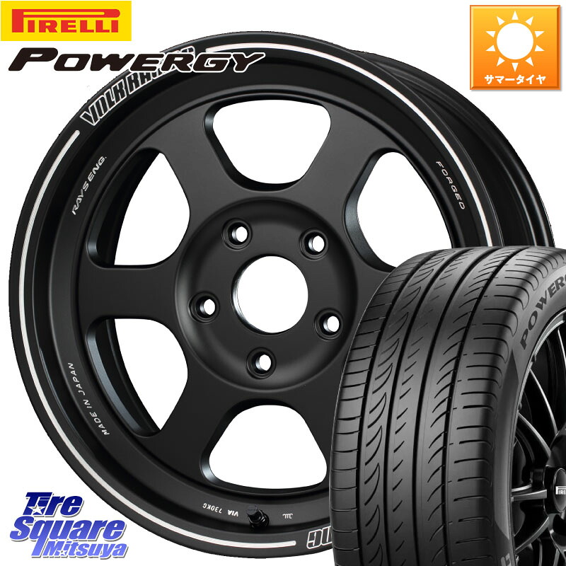RAYS 【欠品次回11~12月】 VOLKRACING TE37XT forJ 16インチ 16 X 5.5J +20 5穴 139.7 ピレリ POWERGY パワジー サマータイヤ 215/65R16 ジムニー専用(要オーバーフェンダー等)