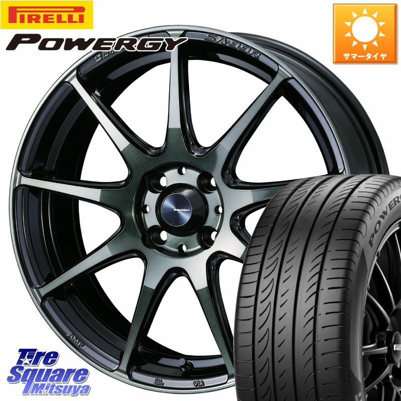 ピレリ POWERGY パワジー サマータイヤ 195/55R16WEDS WedsSport SA-99R SA99R ウェッズ スポーツ ホイール 16インチ 16X6.5J 50 4穴 100 キューブ CUBE 日産 アクア｜タイヤスクエアミツヤ