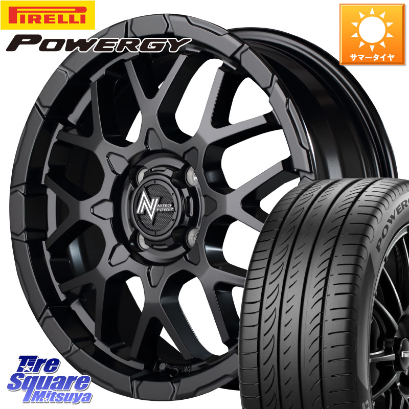 ピレリ POWERGY パワジー サマータイヤ 195/60R16MANARAY MID ナイトロパワー M28 BULLET KC 16インチ 16X6.0J 40 4穴 100 E13オーラ ブルーバードシルフィ 日産｜タイヤスクエアミツヤ