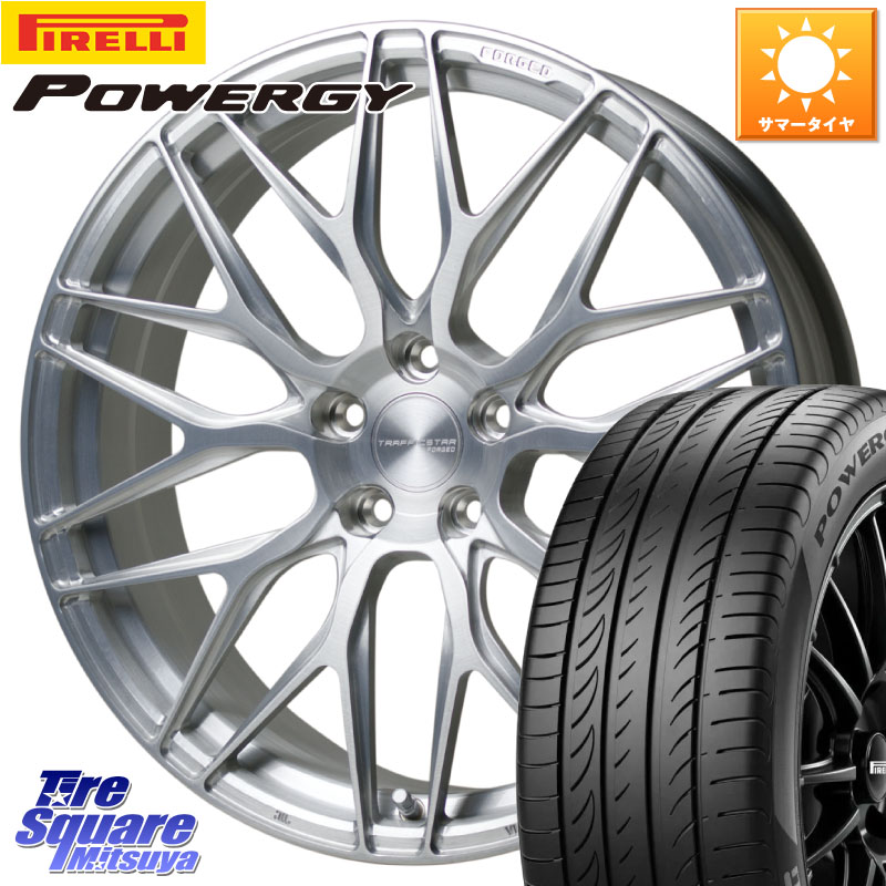 HotStuff TSF-01 BRS トラフィックスターフォージド 20インチ 20 X 8.5J +43 5穴 114.3 ピレリ POWERGY パワジー サマータイヤ 245/40R20