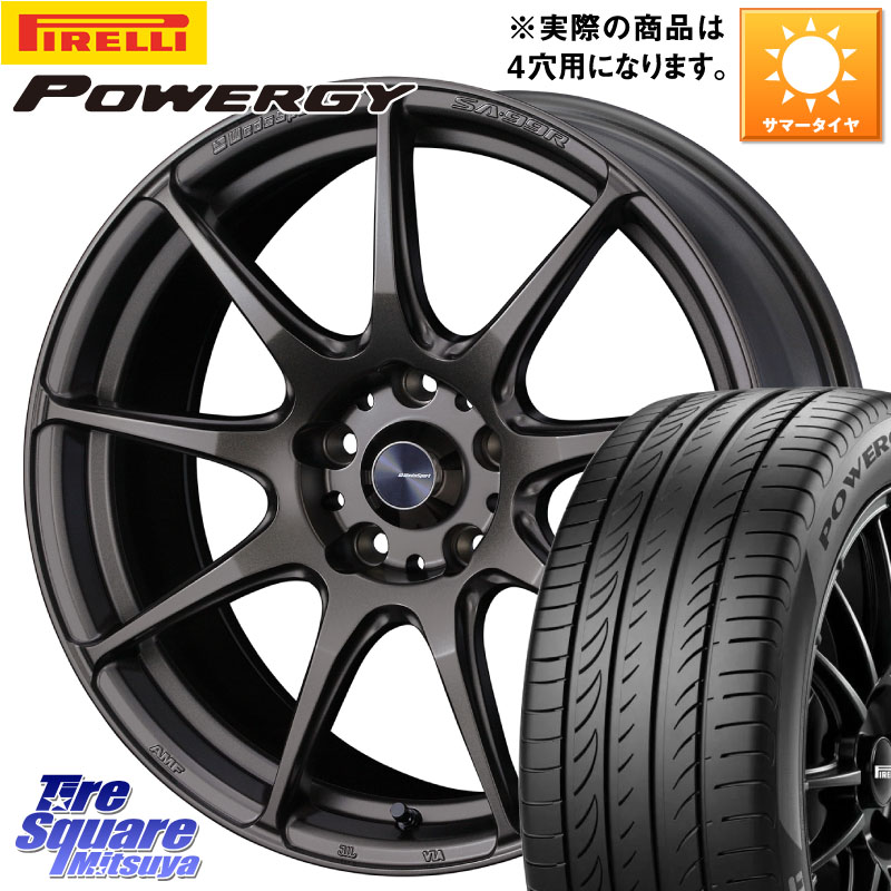 WEDS ウェッズ スポーツ SA99R SA-99R 17インチ 17 X 6.5J +42 4穴 100 ピレリ POWERGY パワジー サマータイヤ 215/45R17
